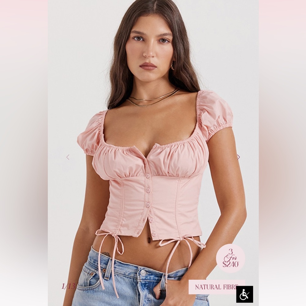 House Of CB “Kitty baby pink corset.